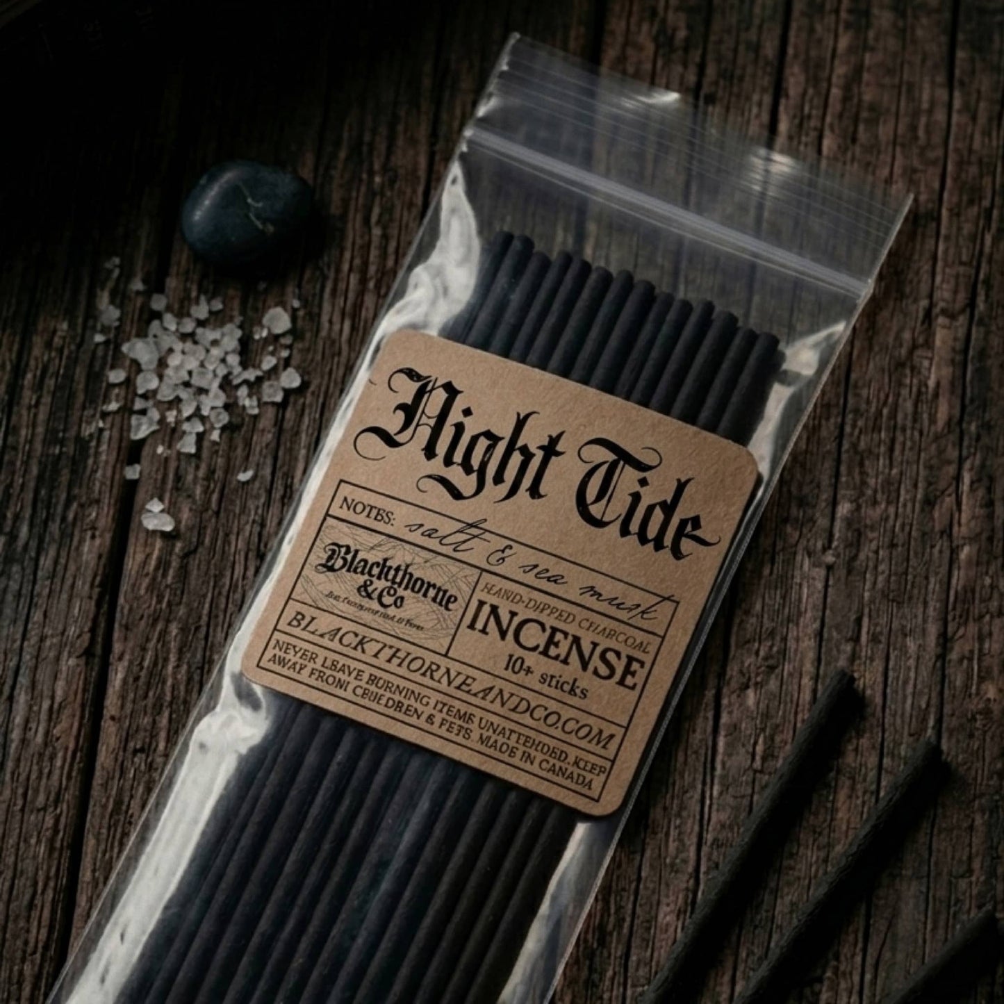 Night Tide incense sticks |  vegan gothic ritual incense