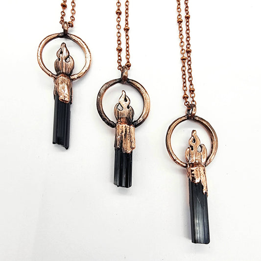 Black Tourmaline Inner Fire Necklace