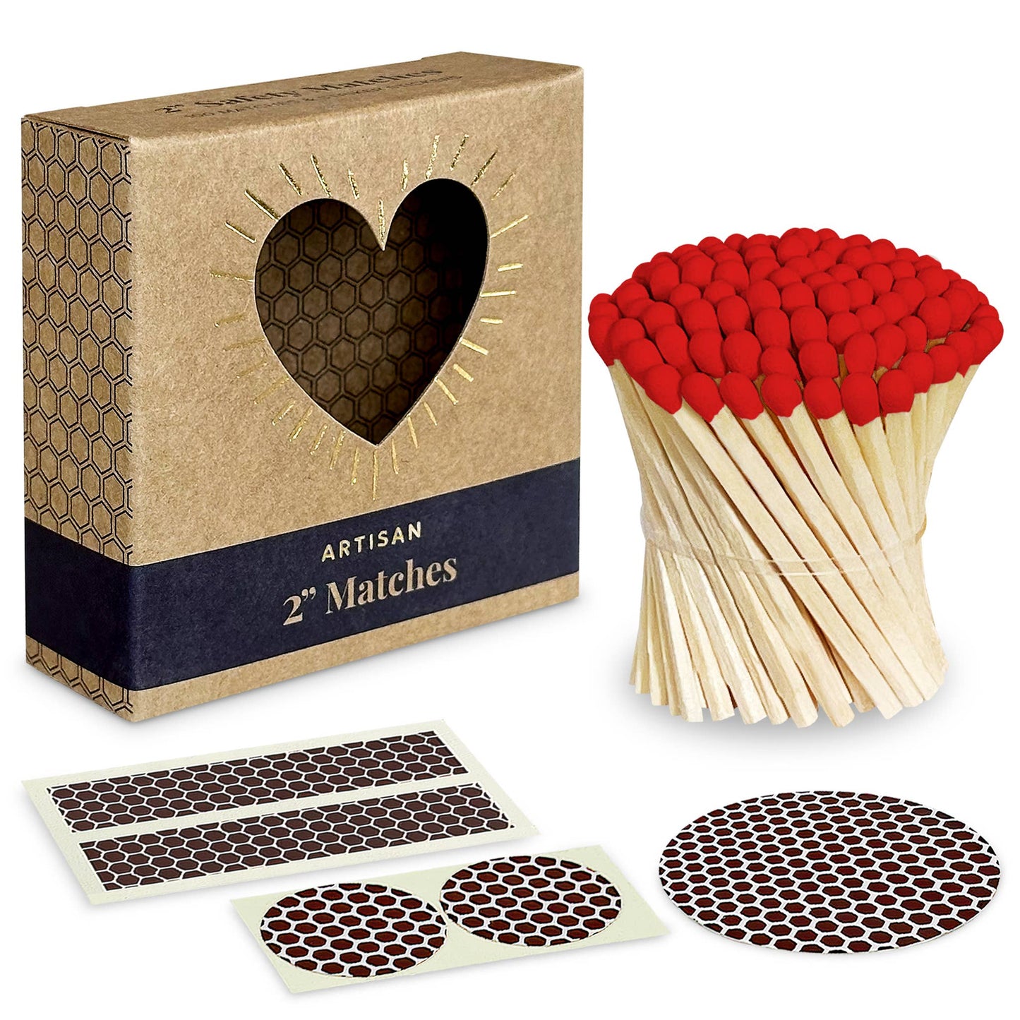 2" Refill Matches - Colors of Your Choice + Striker Stickers