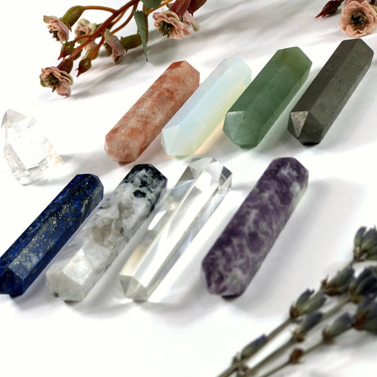 Double Terminated Faceted Crystal Point Mini