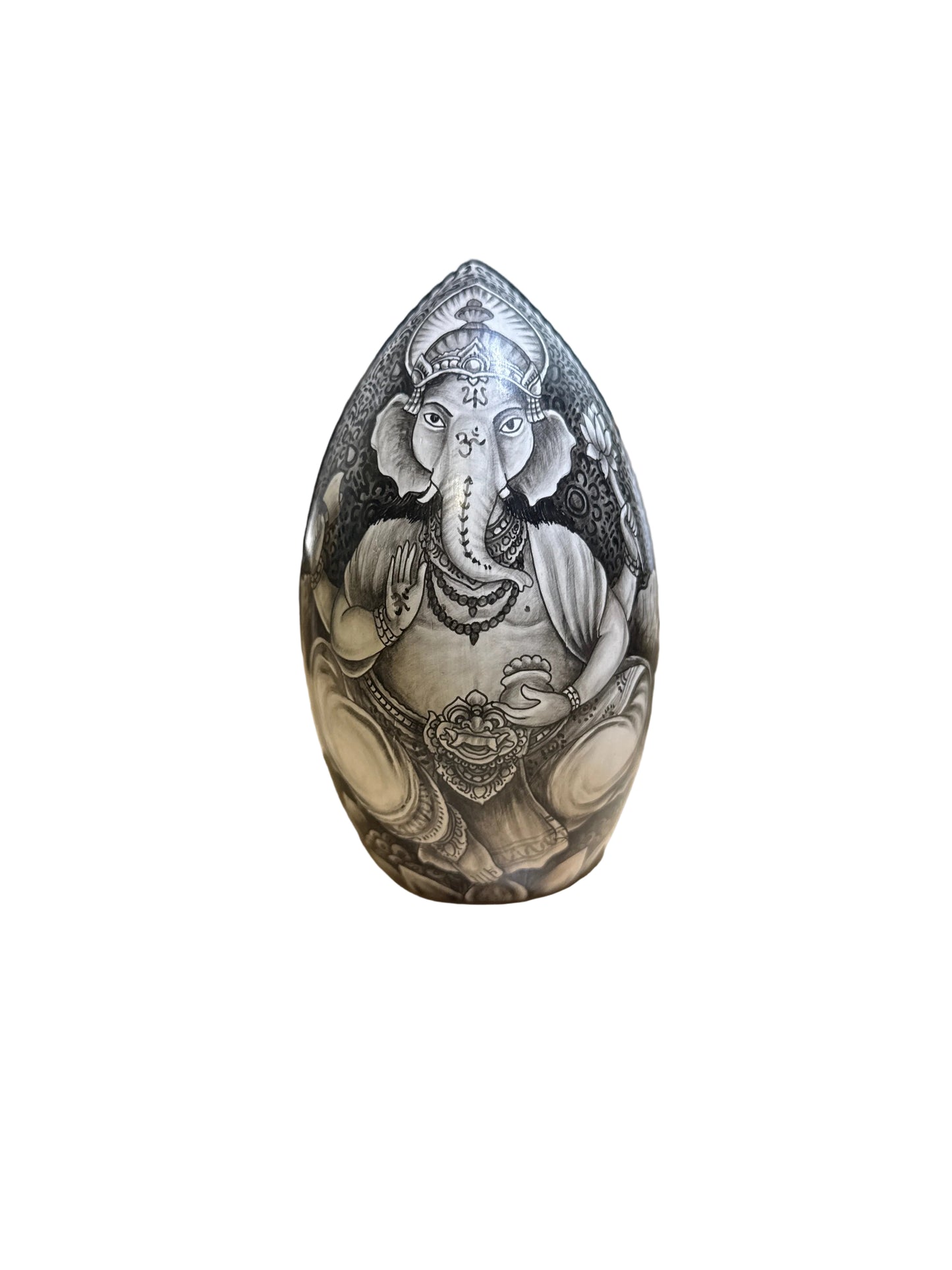 Painted Egg Wood Medium