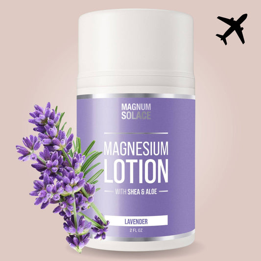 2oz Magnesium Lotion - Restless Legs & Muscle Pain Relief : LAVENDER