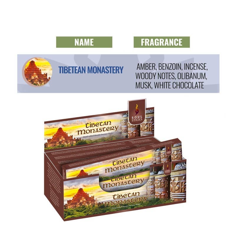 Tibetan Monastery Soul Sticks Masala Incense Sticks