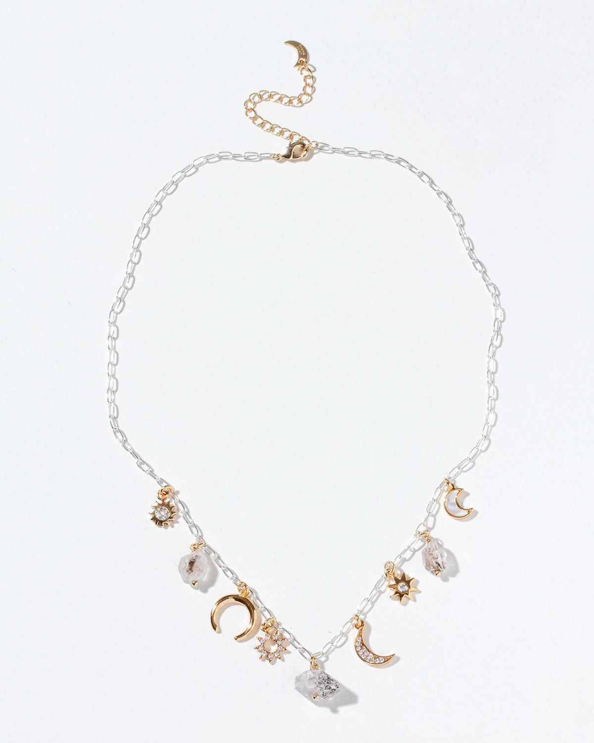 Herkimer Horizon Charm Necklace