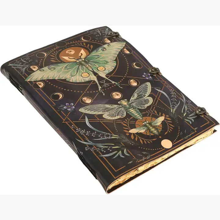 Book of Spell LeatherBound Huge Journal Grimoire Print Diary