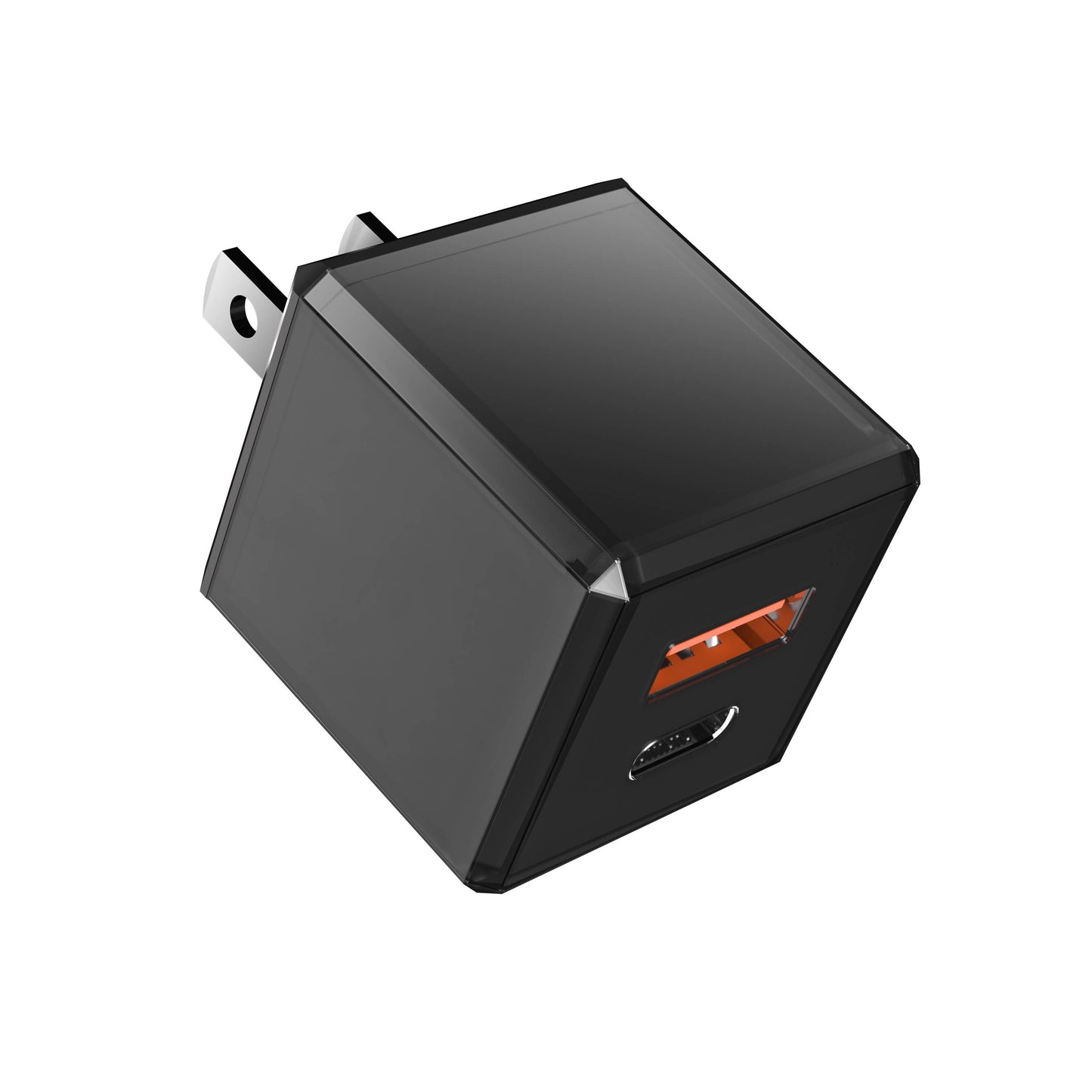 Rapid Wall Charger USB 20W Cubic Design - Retail Pack: White