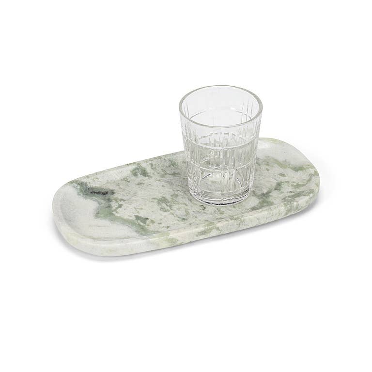 Green Marble  Oblong Tray