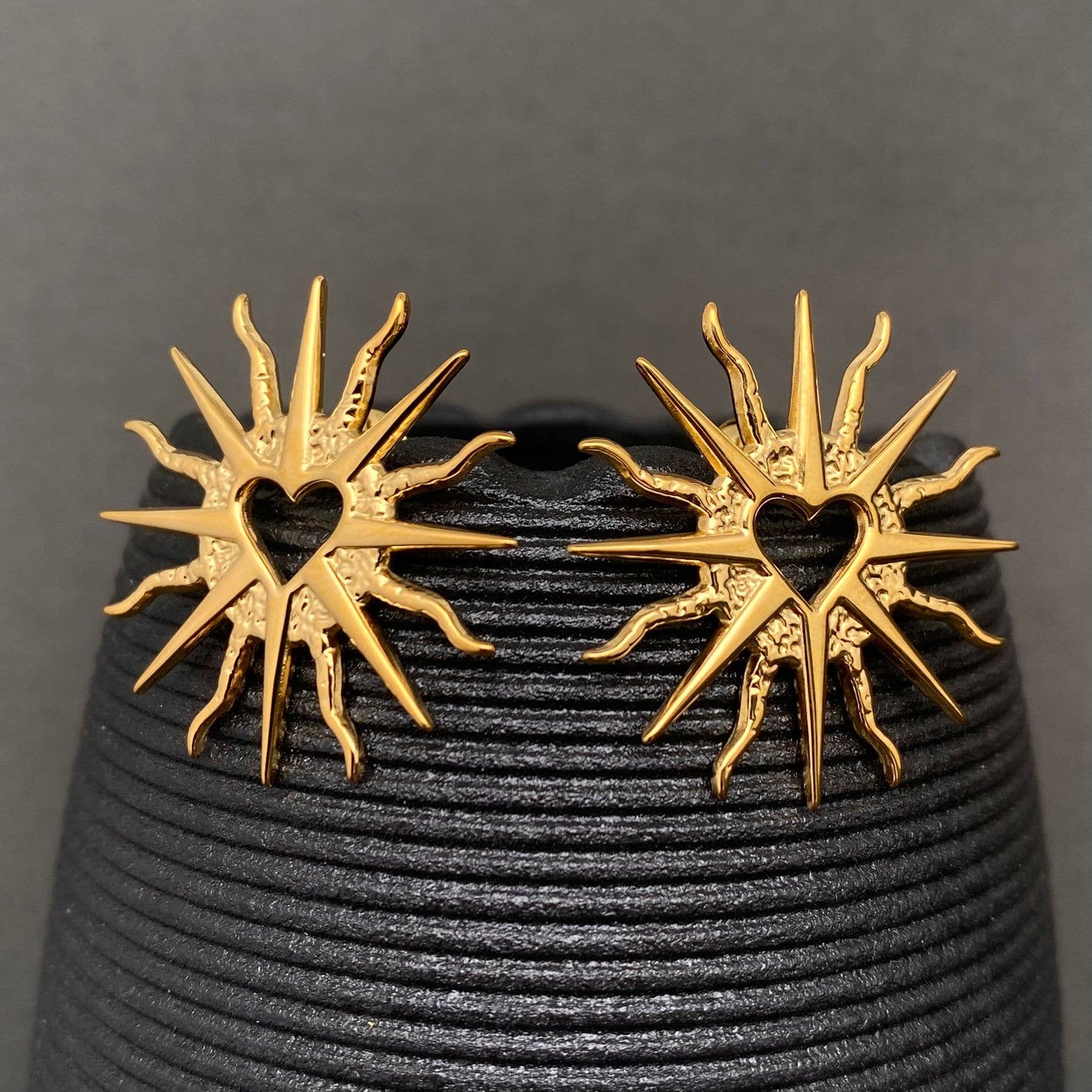 18K Gold Plated S.Steel Post Earrings