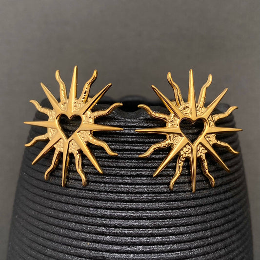 18K Gold Plated S.Steel Post Earrings
