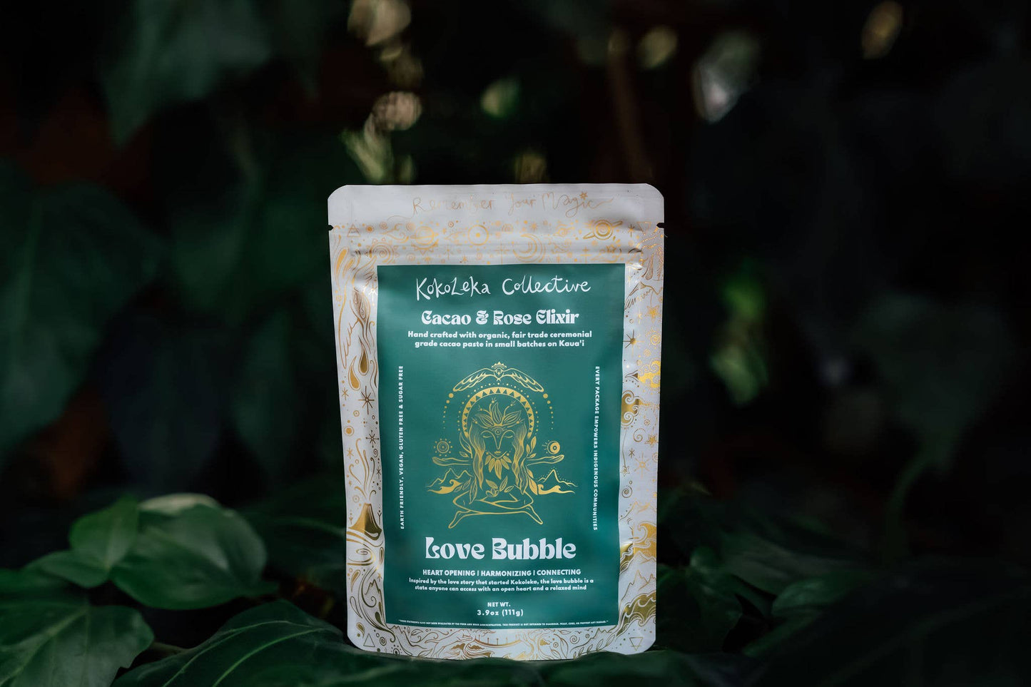 Love Bubble  - Rose Cardamom Ceremonial Cacao Elixir
