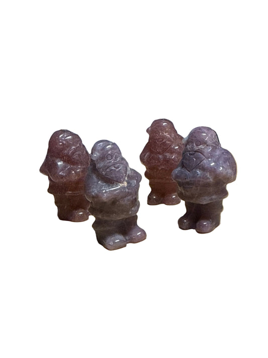 Santa Clause 1.5" Strawberry Quartz
