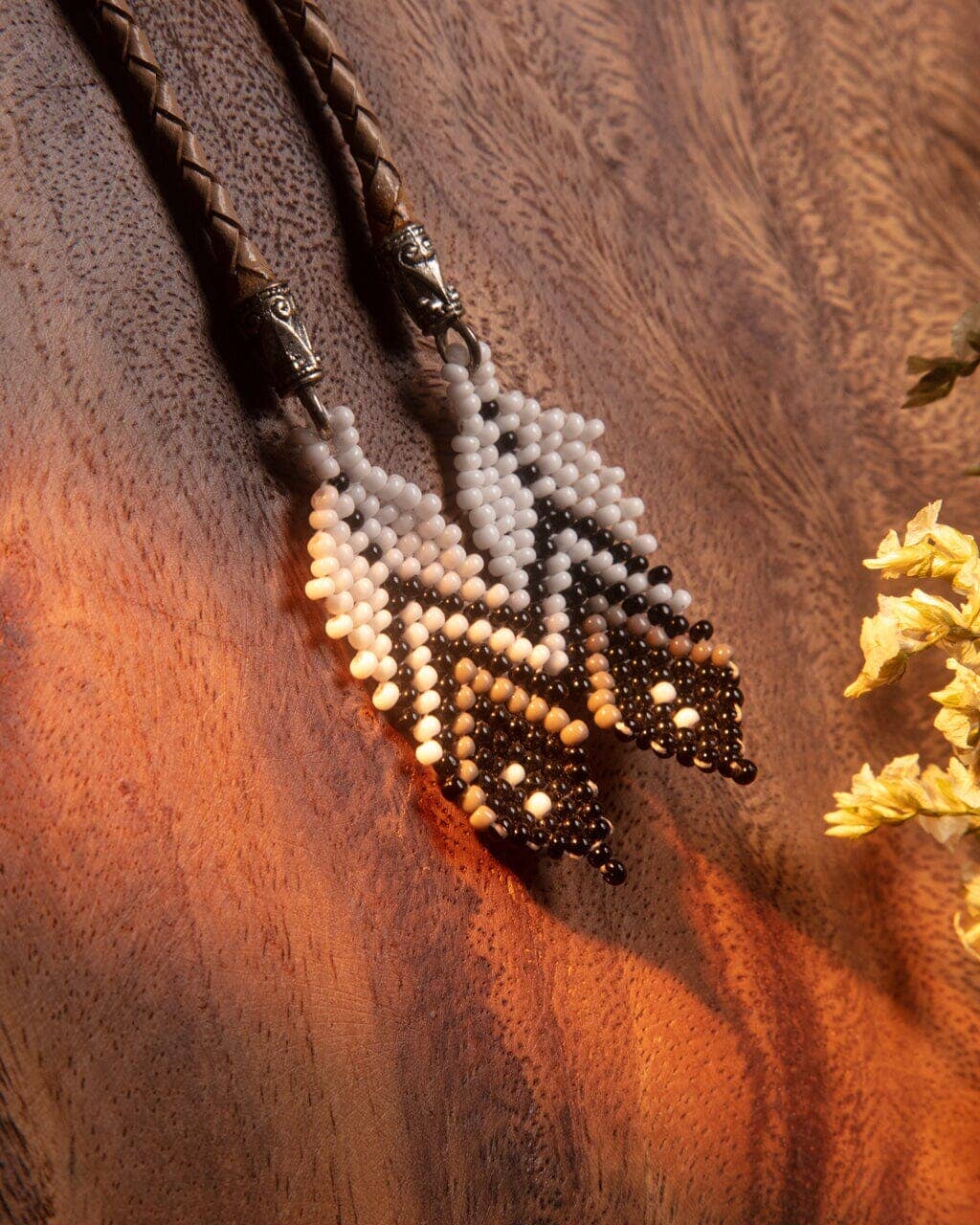Phoenix - Bird-Inspired Beaded Bolo Tie