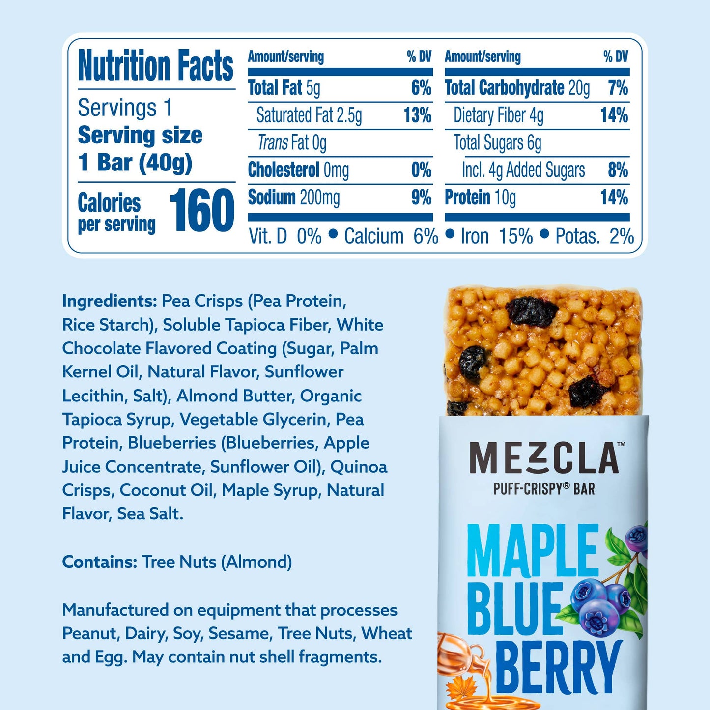 Maple Blueberry Bar