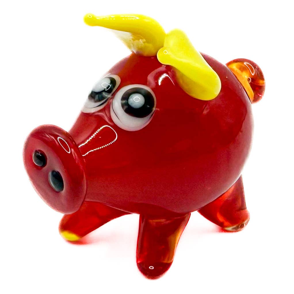 Glass Big Nose Pig