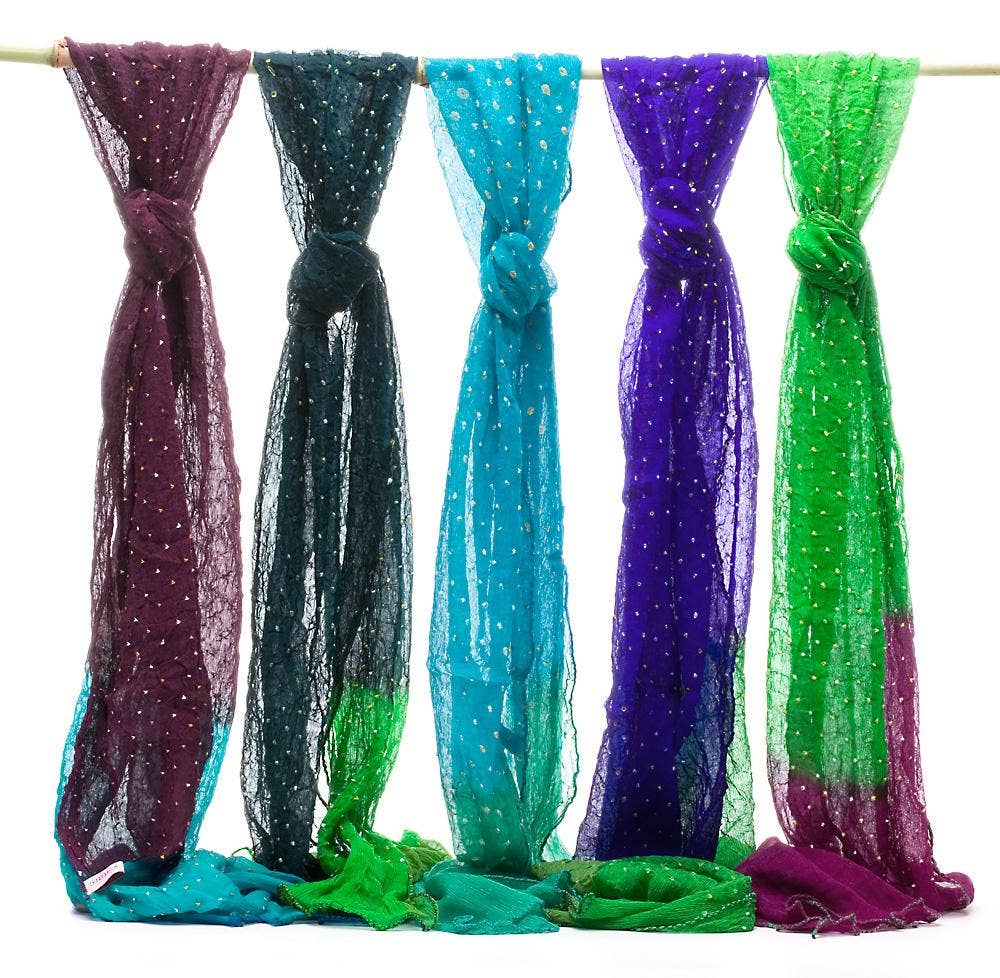 Georgette Silk Scarves, Spring: Vine