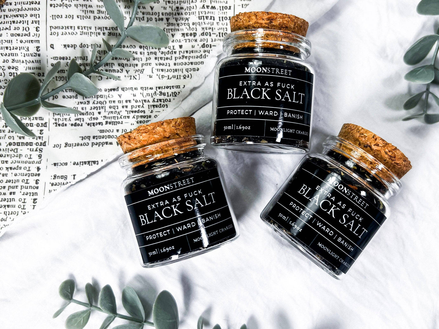 Witch’s Extra Potent Black Salt for Banishing & Protection