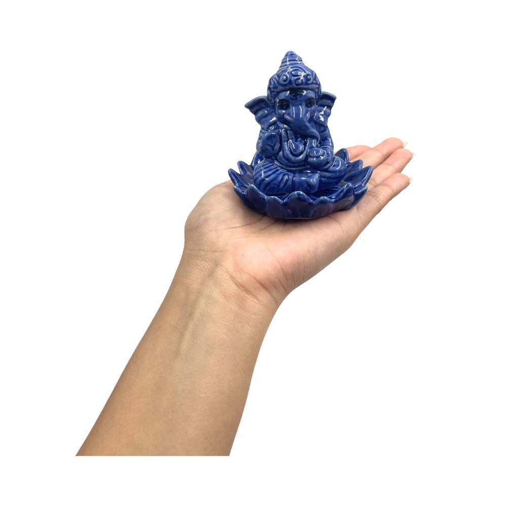 Ganesh Ceramic Incense Holder - Assorted