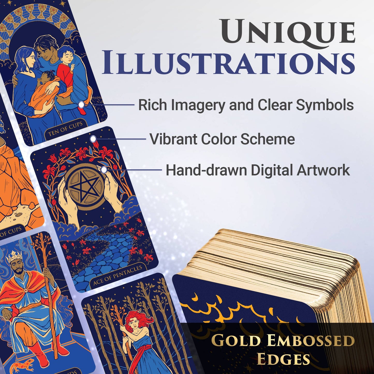 Starlight Tarot Cards - Blue Edition by Wysell