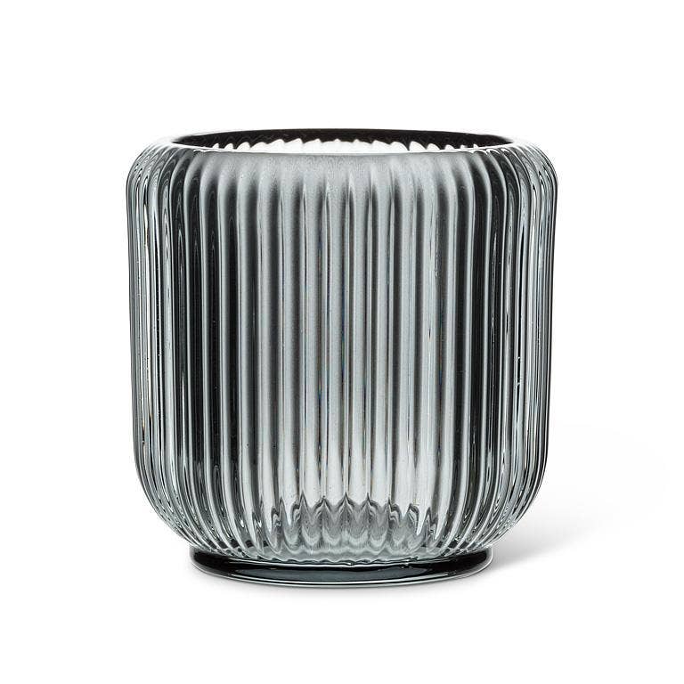 Large Ribbed Votive-3.25"D
