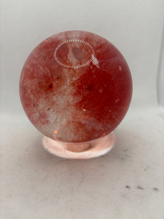 Cherry Quartz Sphere 5"