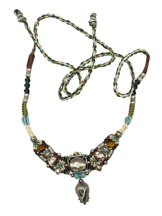 Agate and Tigers Eye Necklace