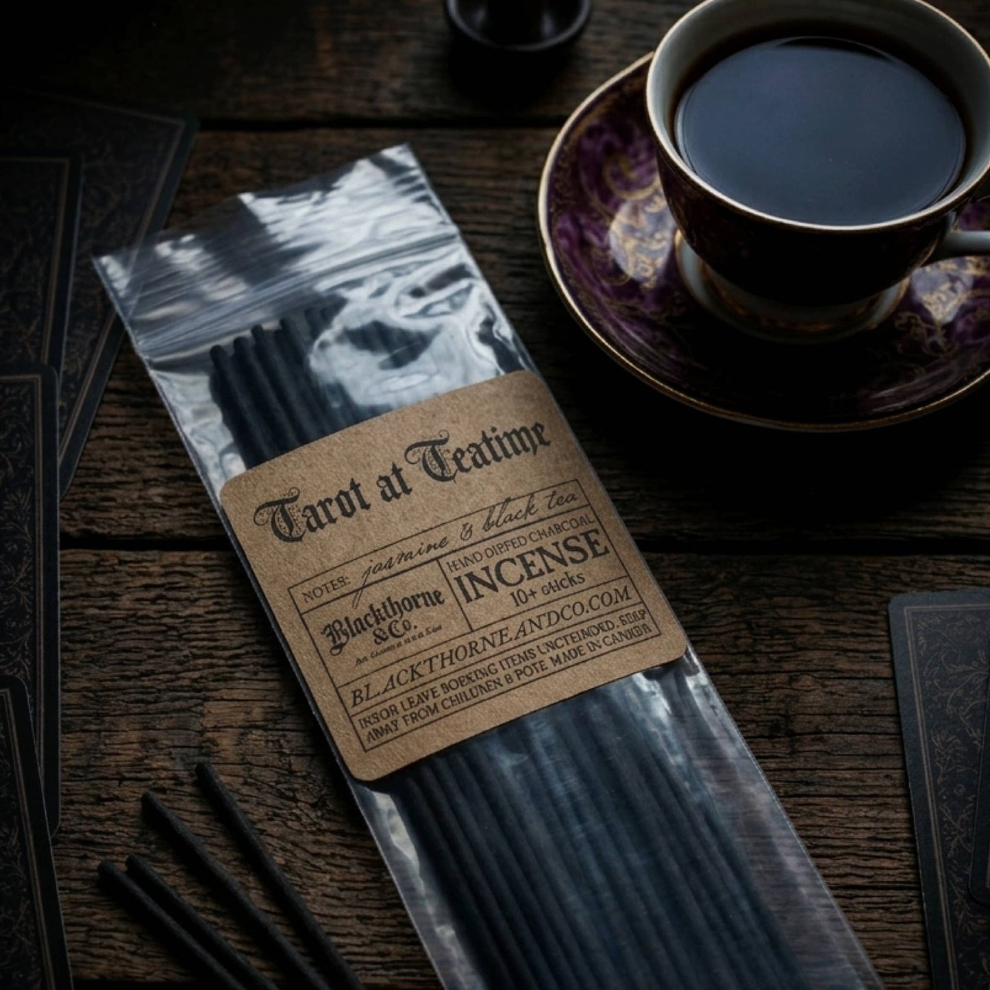 Tarot at Teatime incense sticks |  vegan gothic ritual