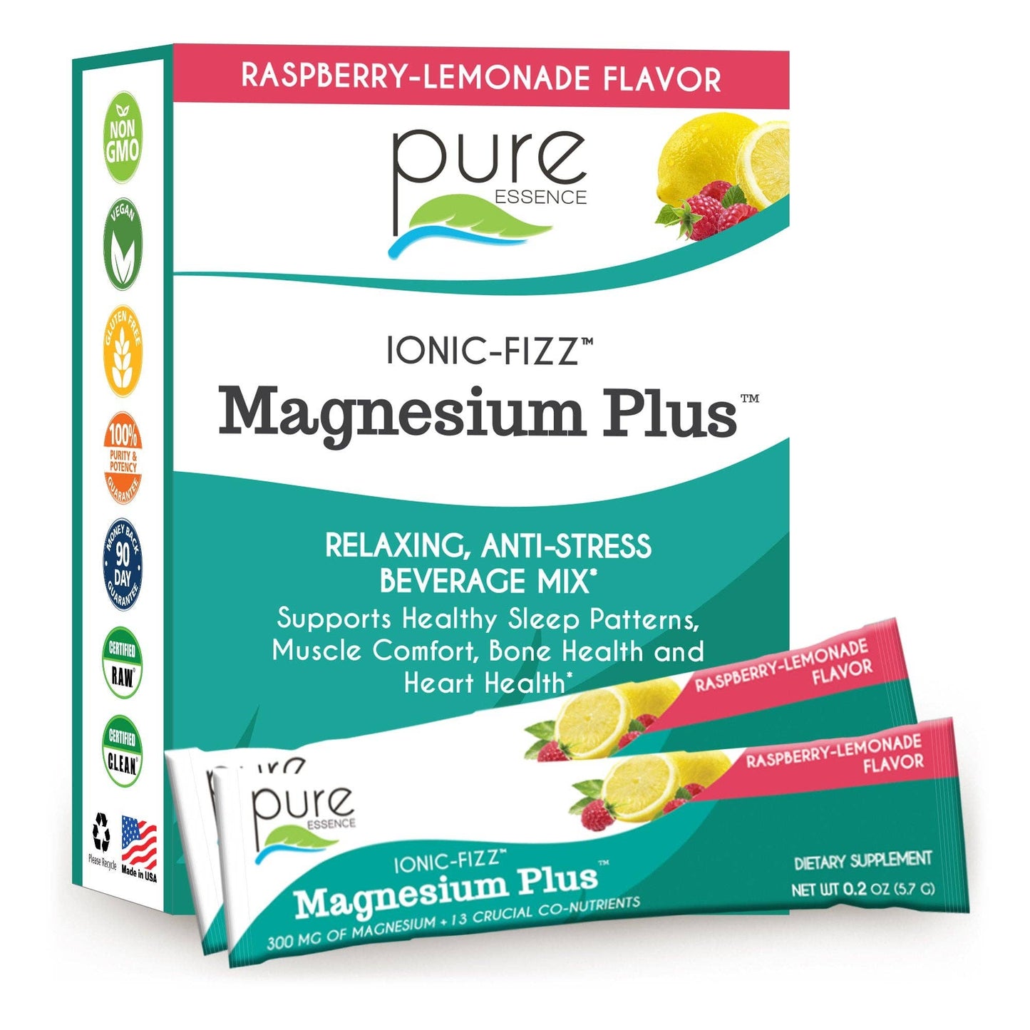 Ionic-Fizz™ Magnesium Plus™: Raspberry-Lemonade / 30 SERV