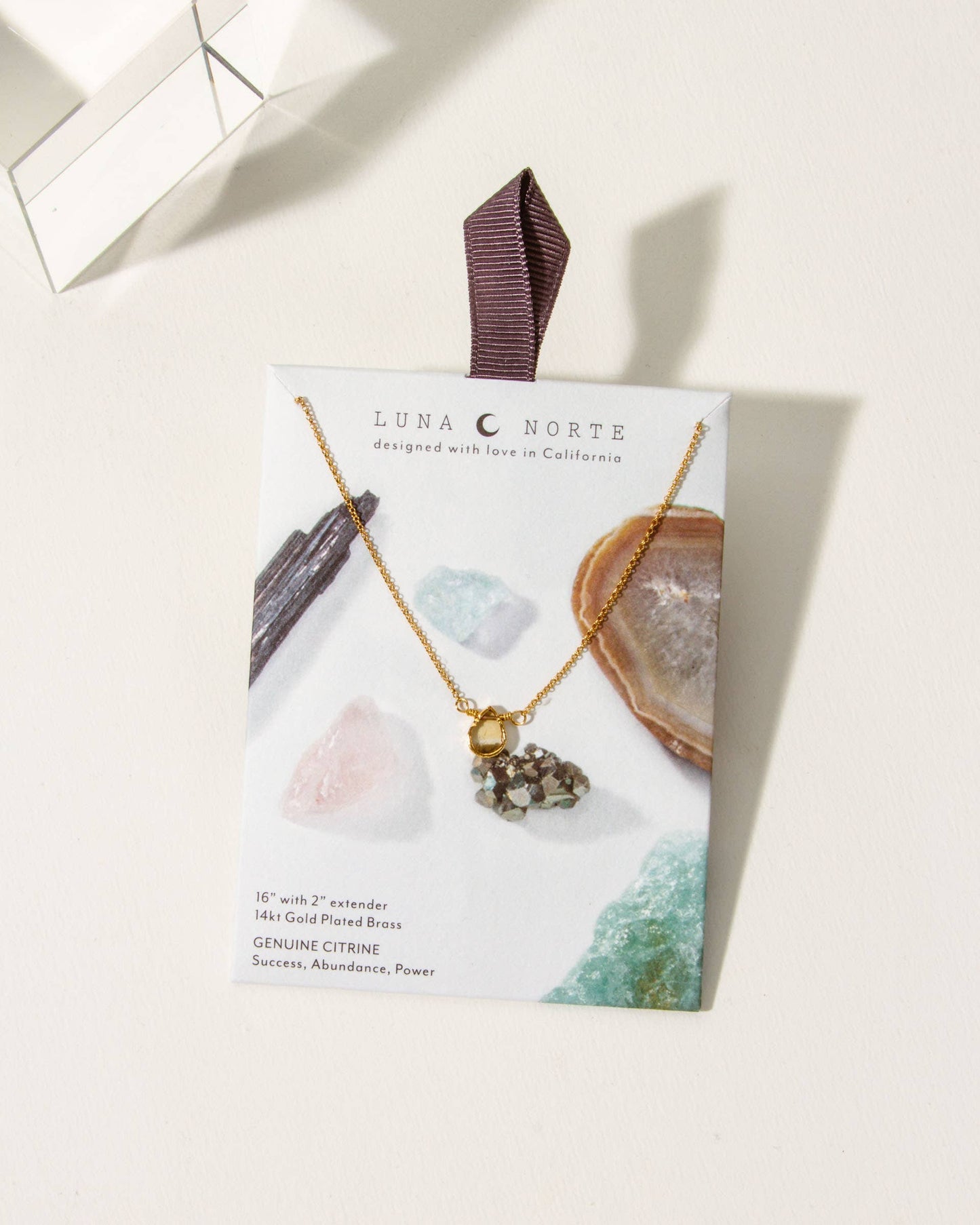 Citrine - Gold Delicate Gemstone Necklace