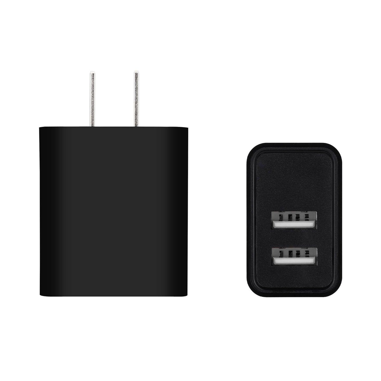 Charge 2-Port USB Wall Chargers for Android & IP Retail Pack: White / 2 USB-A Ports