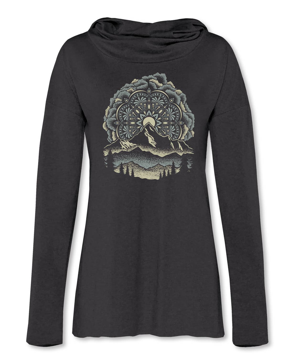 Summit Solstice Mandala Cowl Yoga Hoodie