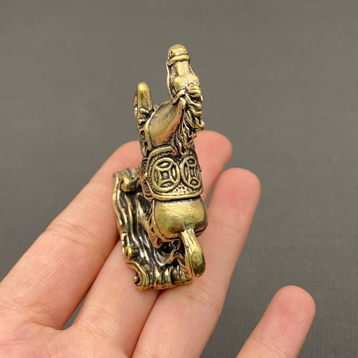 Brass Money Horse Desktop Ornaments Decoration 財源廣進