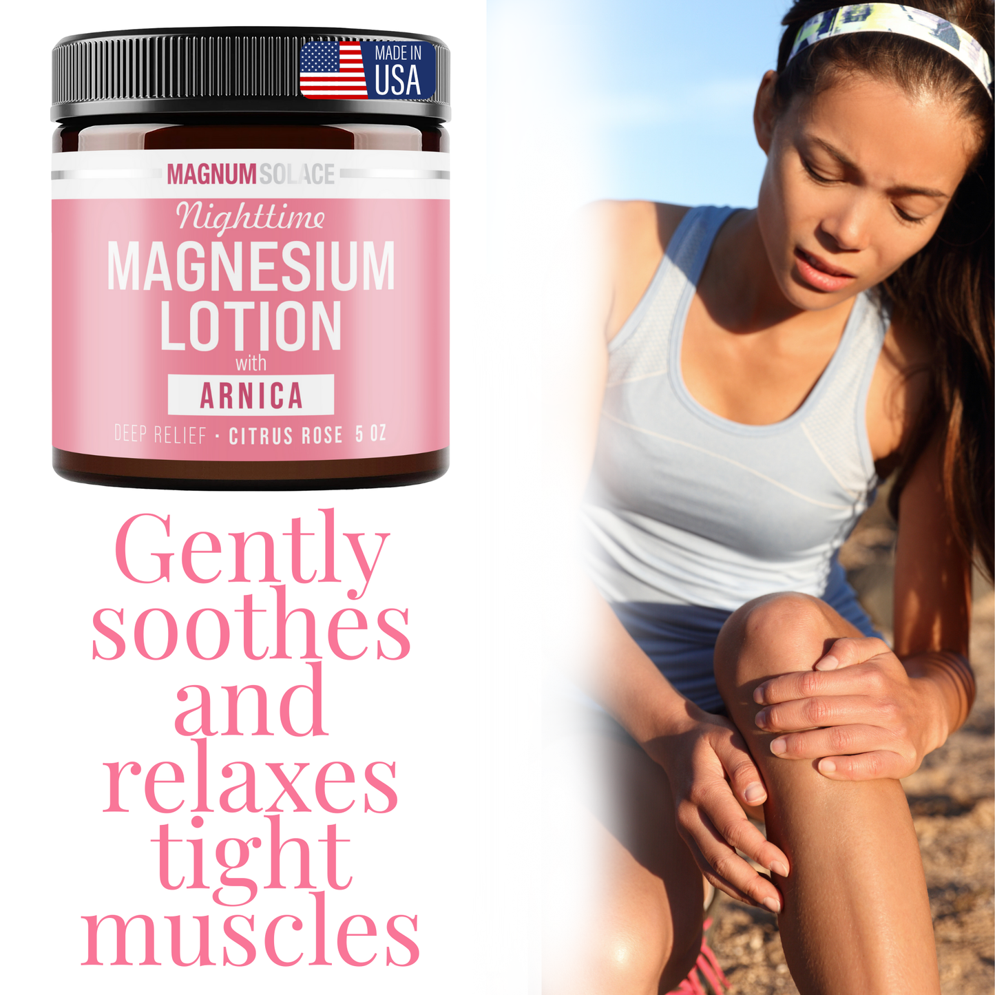 Nighttime Magnesium Lotion with Arnica: Bergamont