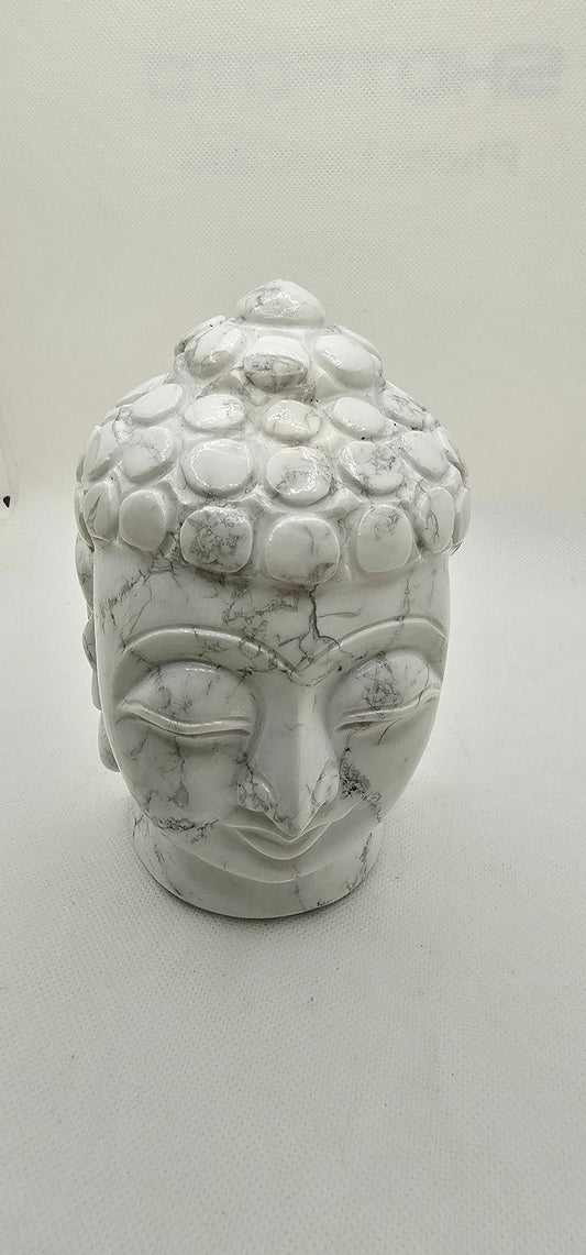Howlite Buddha Head