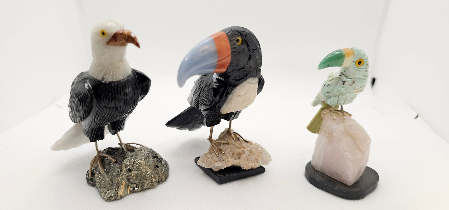 Carved Stone Birds