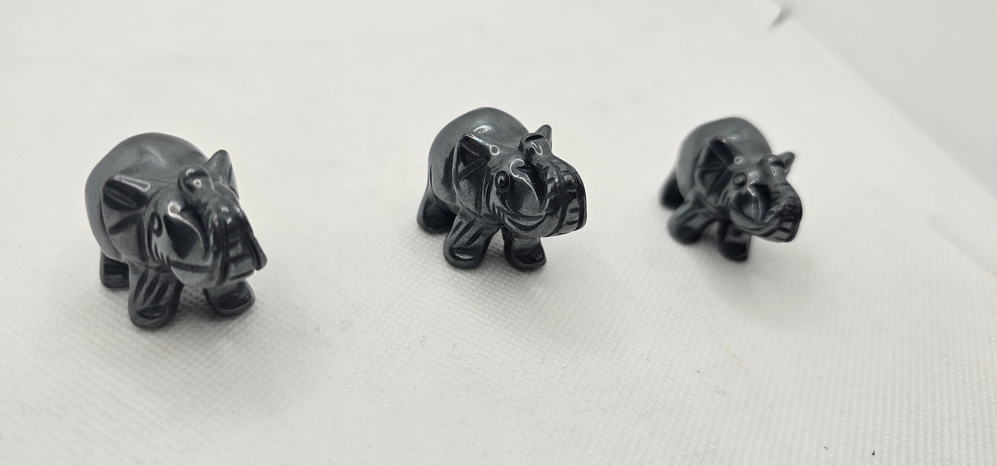 Hematite Baby Elephants
