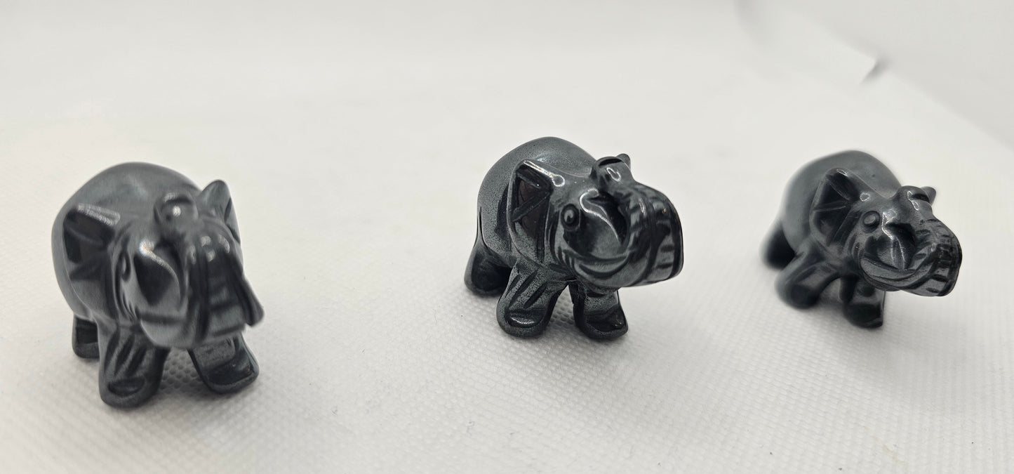 Hematite Baby Elephants