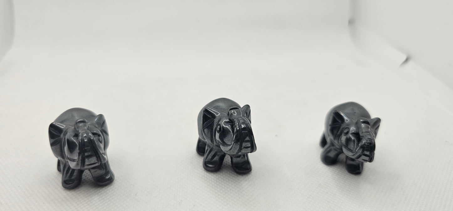 Hematite Baby Elephants