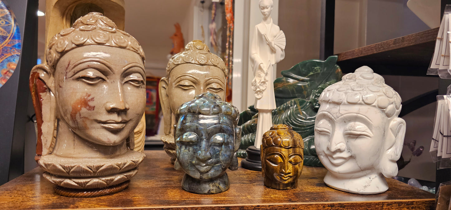 Shiva Lingam Buddha Head