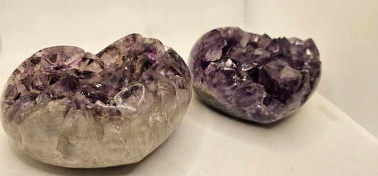 Amethyst Hearts- Druzy Points (Medium)