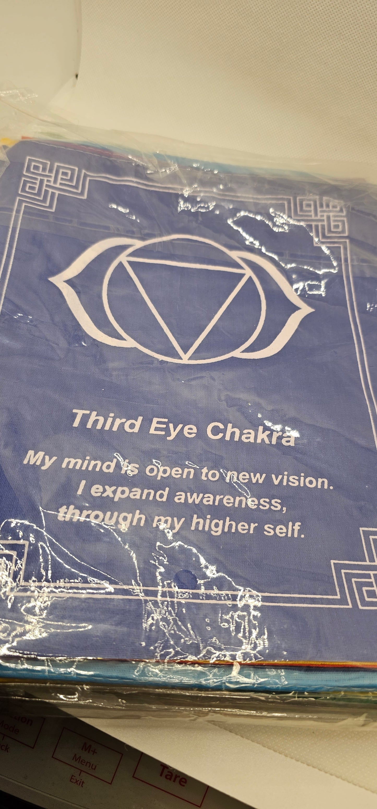 Chakra Prayer Flags- Large with Mantra or Phrase