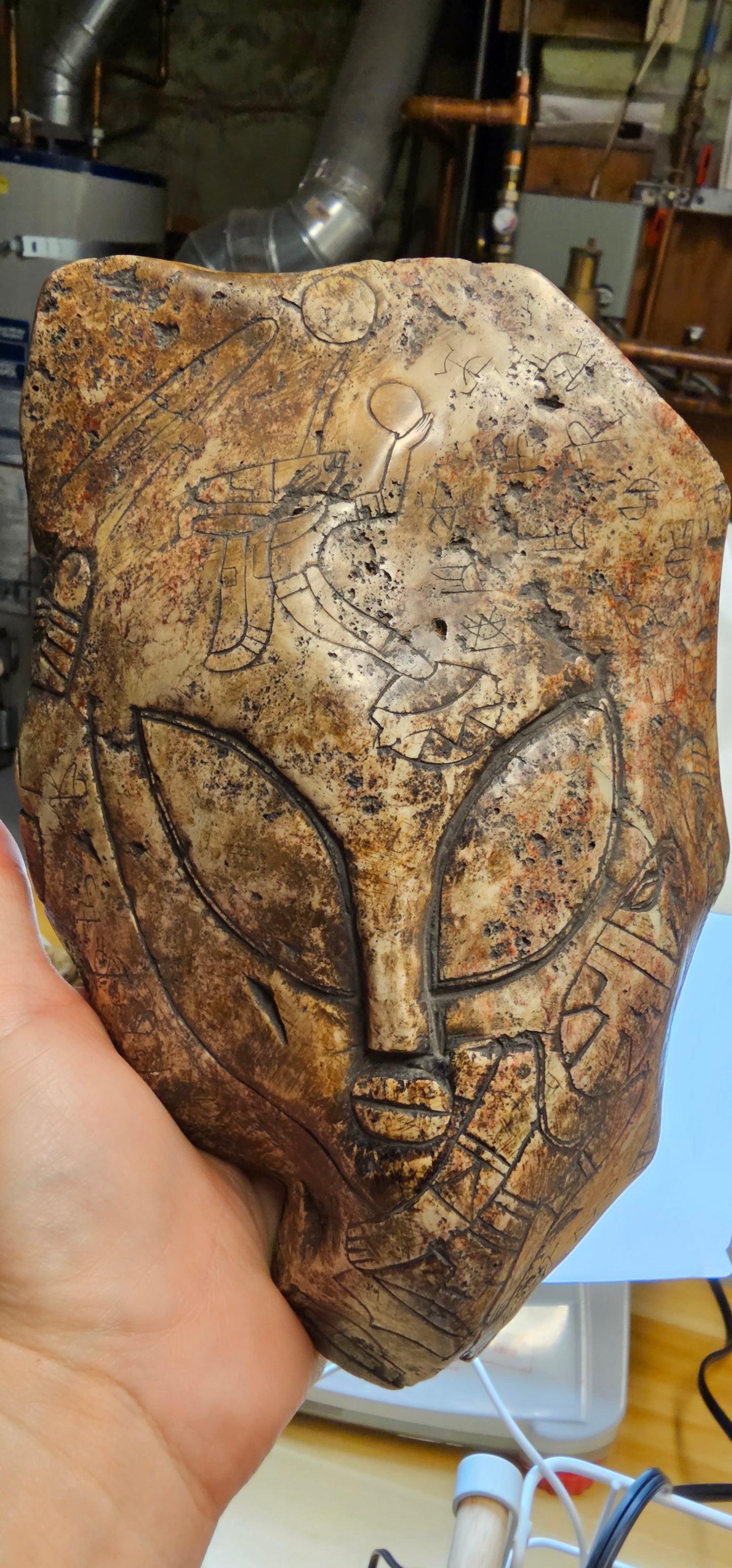 Jalisco Mexico Artifacts- Aligning with the Elements- Alien Carving
