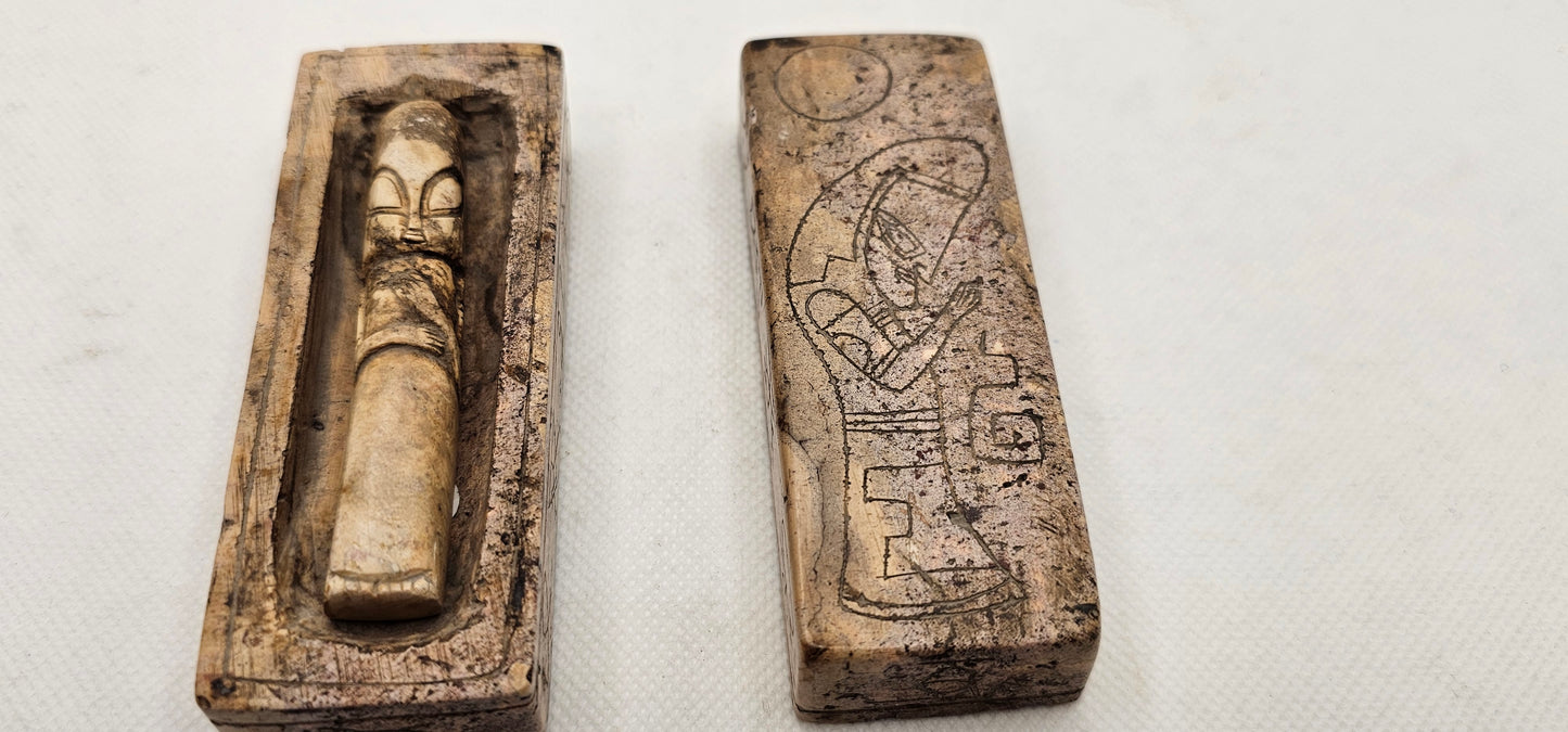 Jalisco Mexico Artifacts- Alien Carvings- Sarcophagus- Artifact D 3-Piece