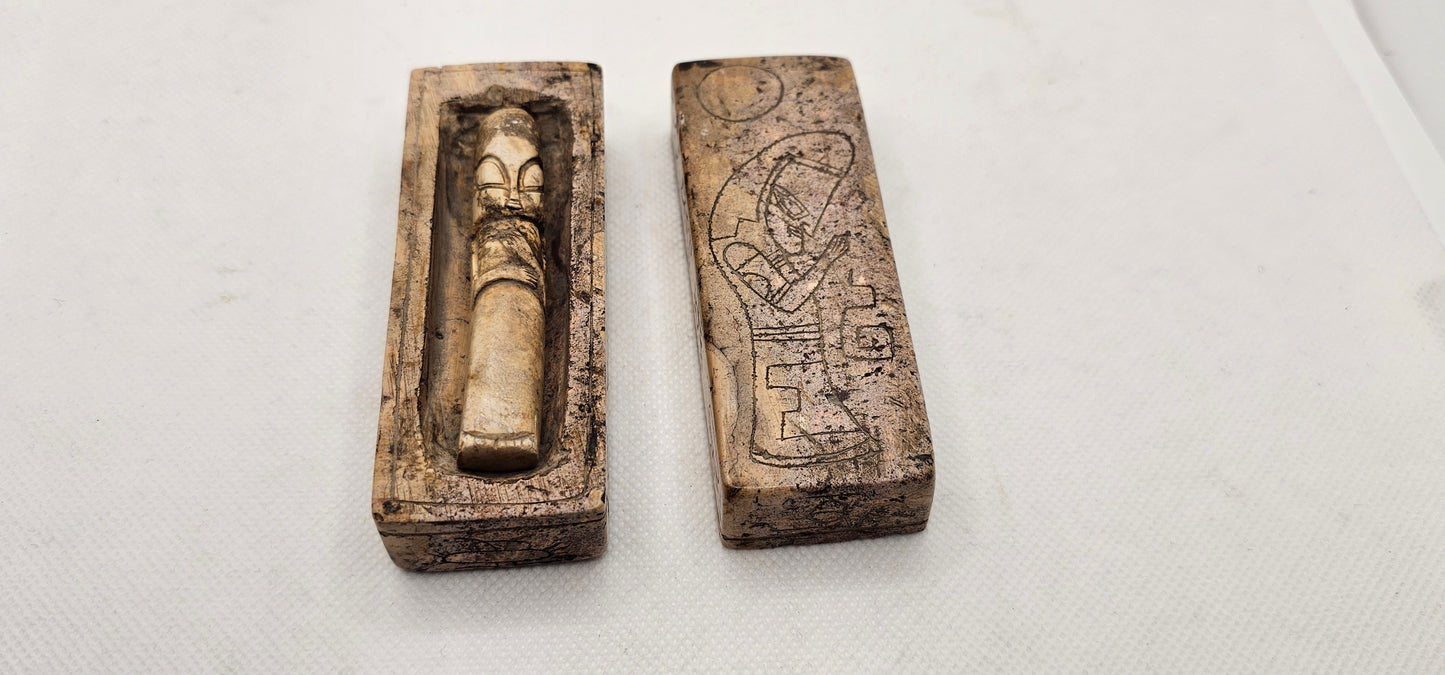 Jalisco Mexico Artifacts- Alien Carvings- Sarcophagus- Artifact D 3-Piece