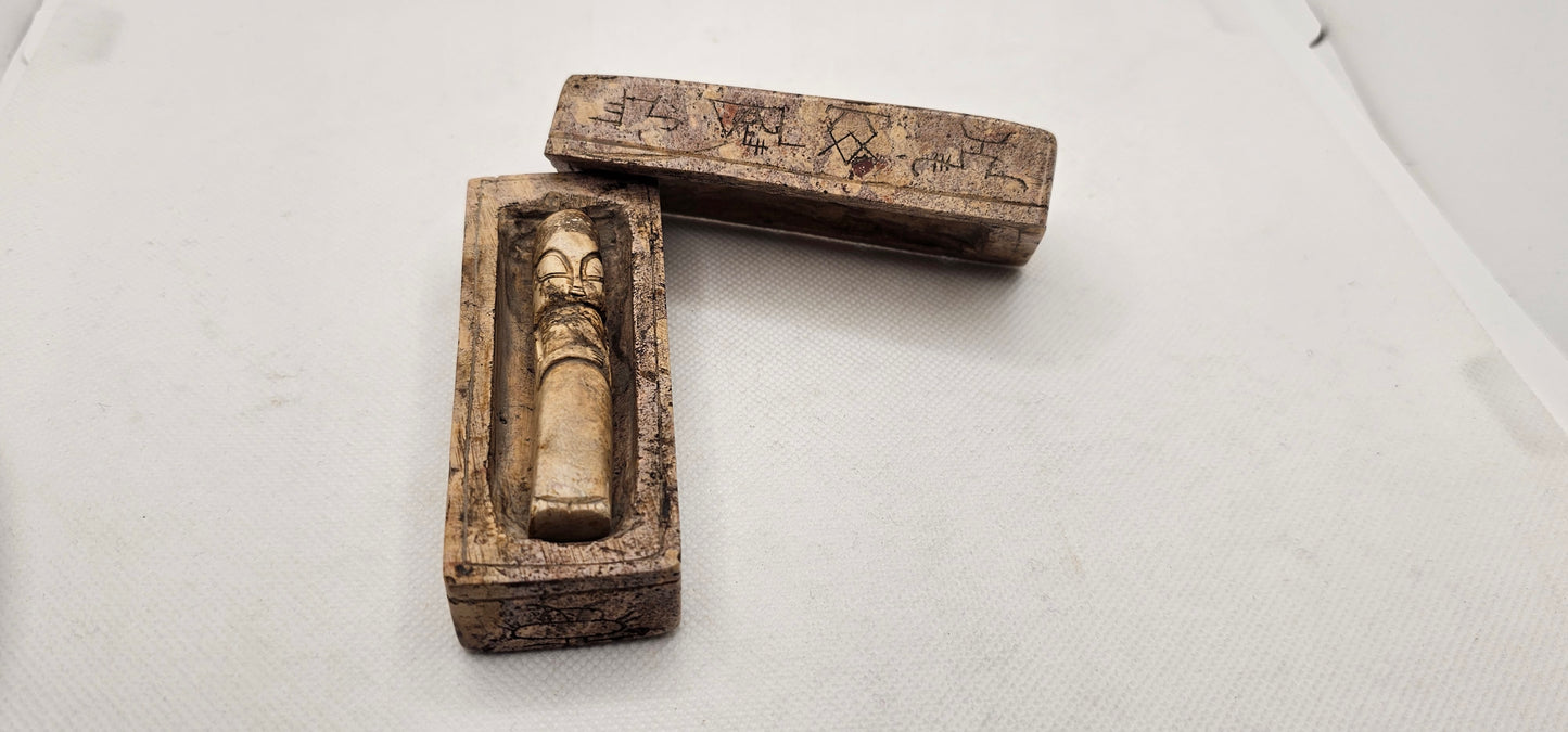 Jalisco Mexico Artifacts- Alien Carvings- Sarcophagus- Artifact D 3-Piece