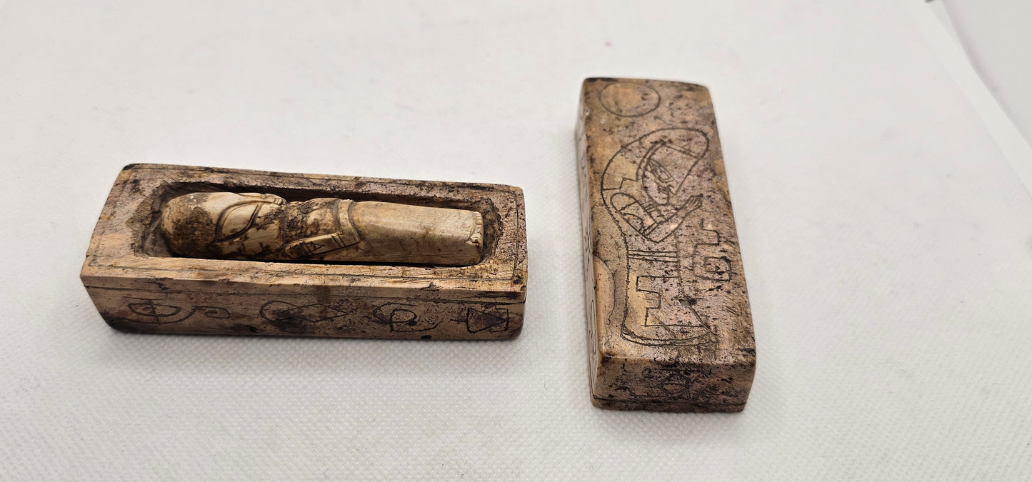 Jalisco Mexico Artifacts- Alien Carvings- Sarcophagus- Artifact D 3-Piece