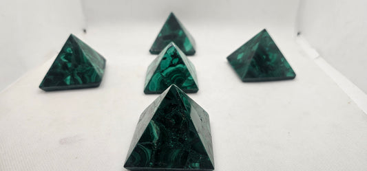 Malachite Pyramids (Small)