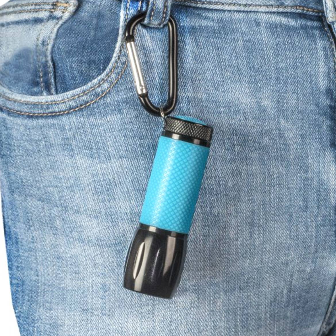 Bright UV LED Flashlight, with Glow-in-the-Dark Rubber Grip