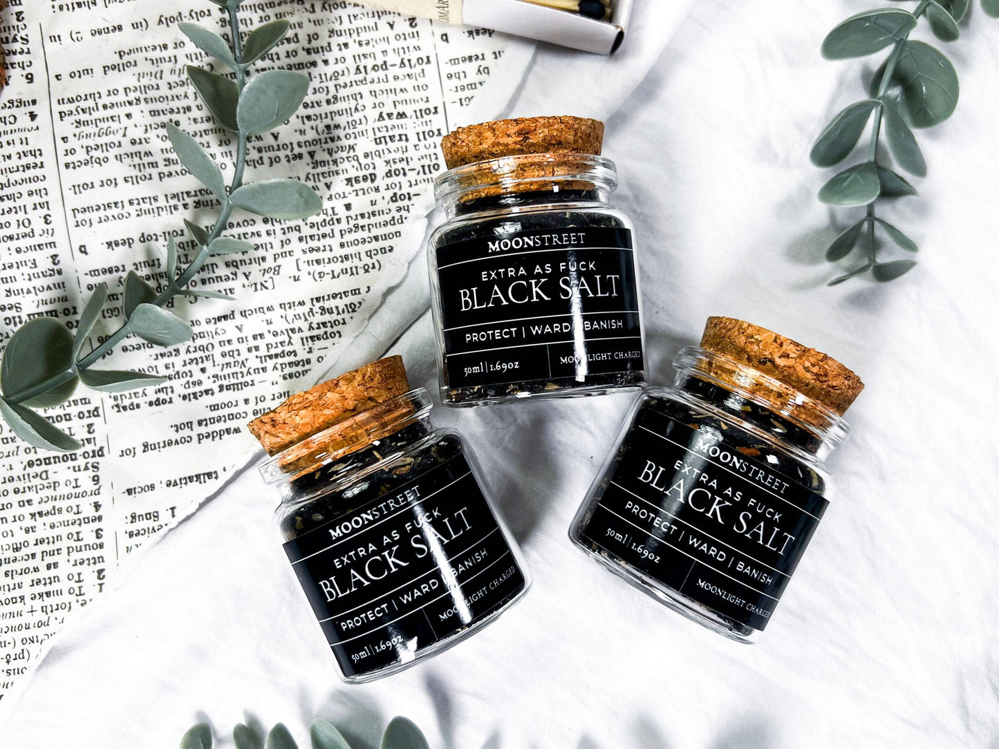 Witch’s Extra Potent Black Salt for Banishing & Protection
