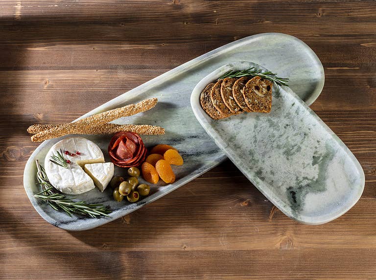 Green Marble  Oblong Tray