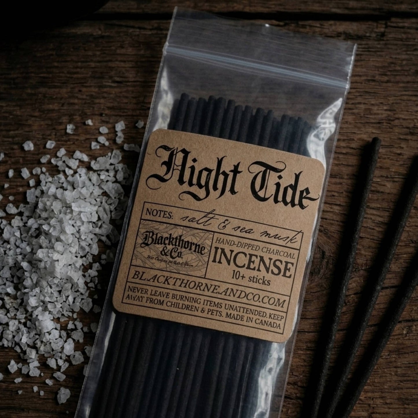 Night Tide incense sticks |  vegan gothic ritual incense